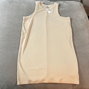 Old Navy Ribbed Cream Mini Dress